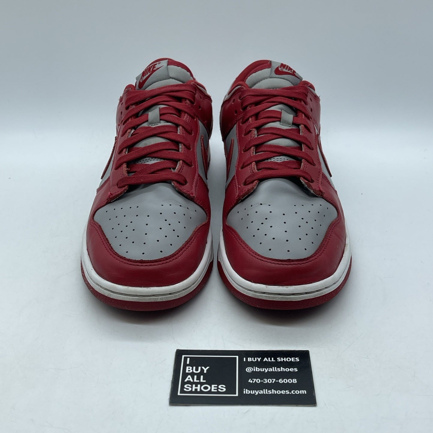 Size 10.5 - Nike Dunk Low SP UNLV 2021 Red Grey Leather (DD1391-002