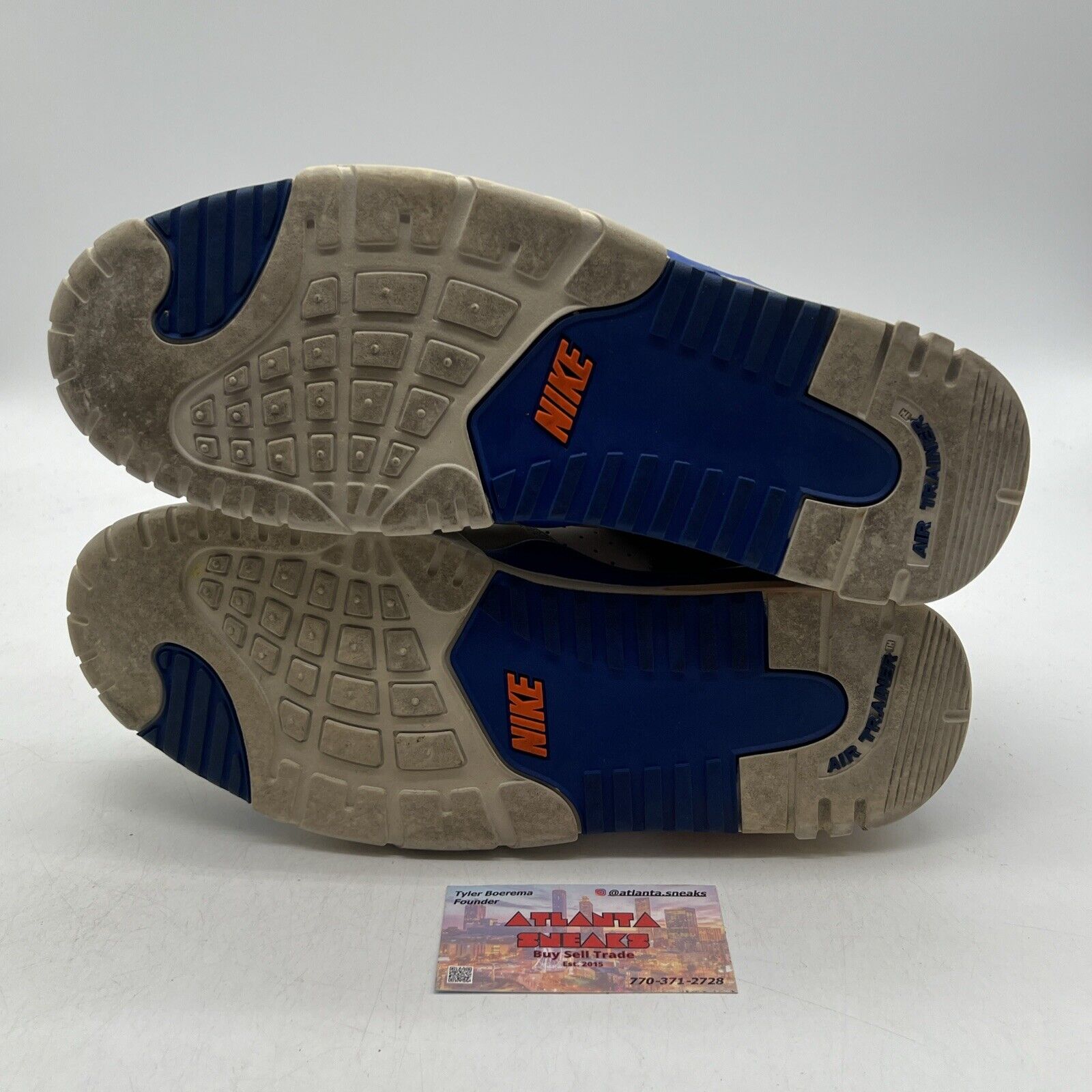 Size 12 - Nike Air Trainer 3 Auburn Blue Orange White Grey (705426-001)