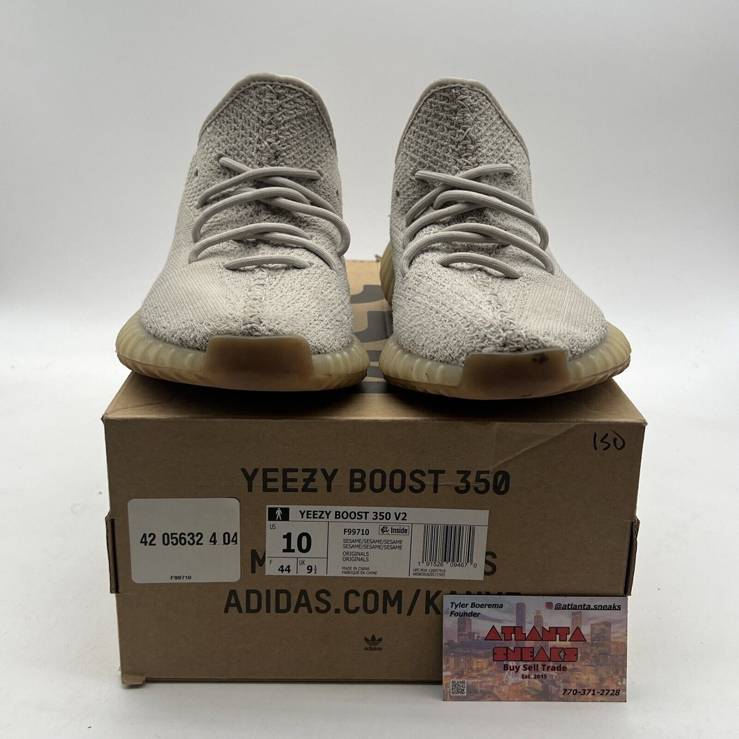 Size 10 - adidas Yeezy Boost 350 V2 Low Sesame (F99710)