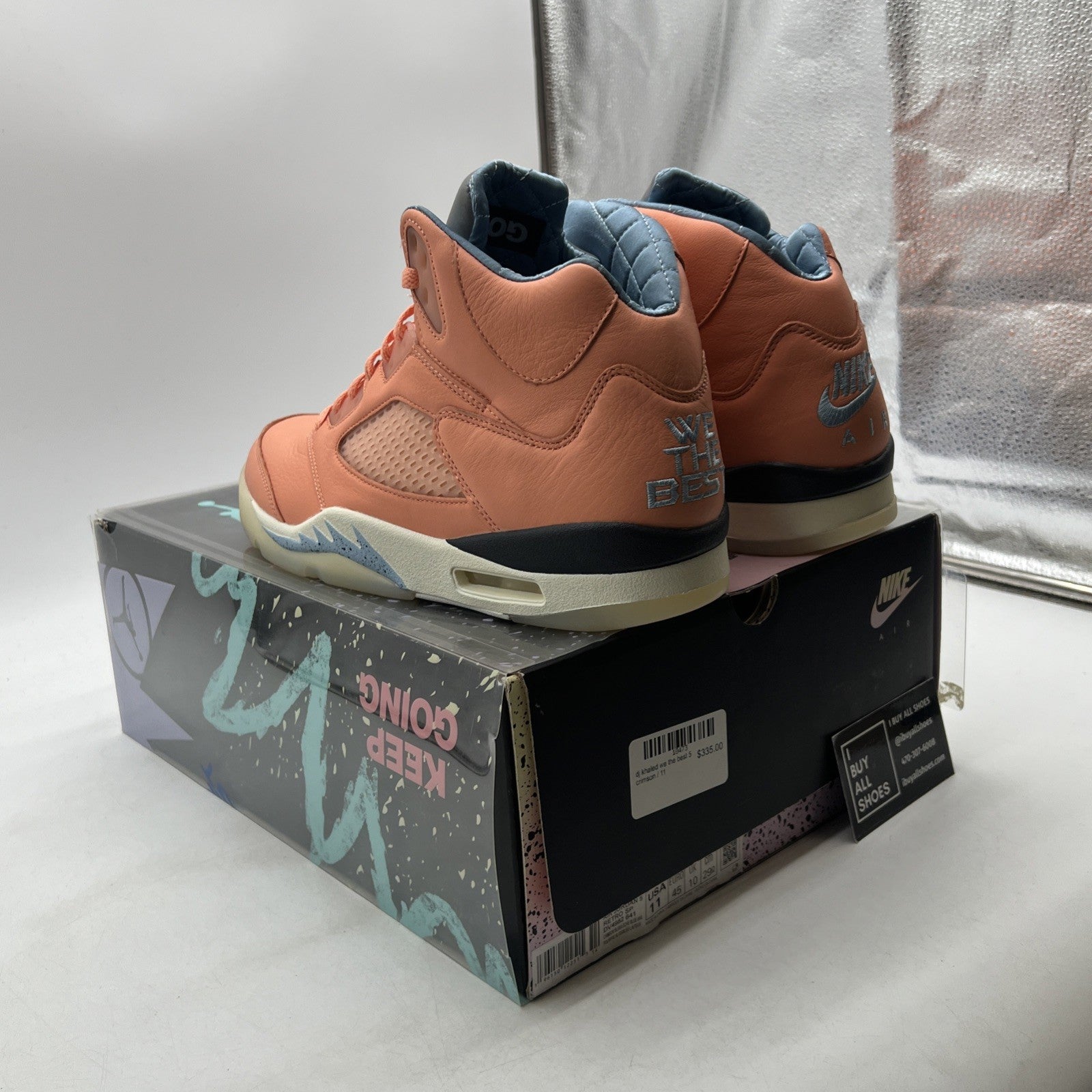 Size 11 - Jordan 5 Retro x DJ Khaled Mid We The Best - Crimson Bliss DV4982-641
