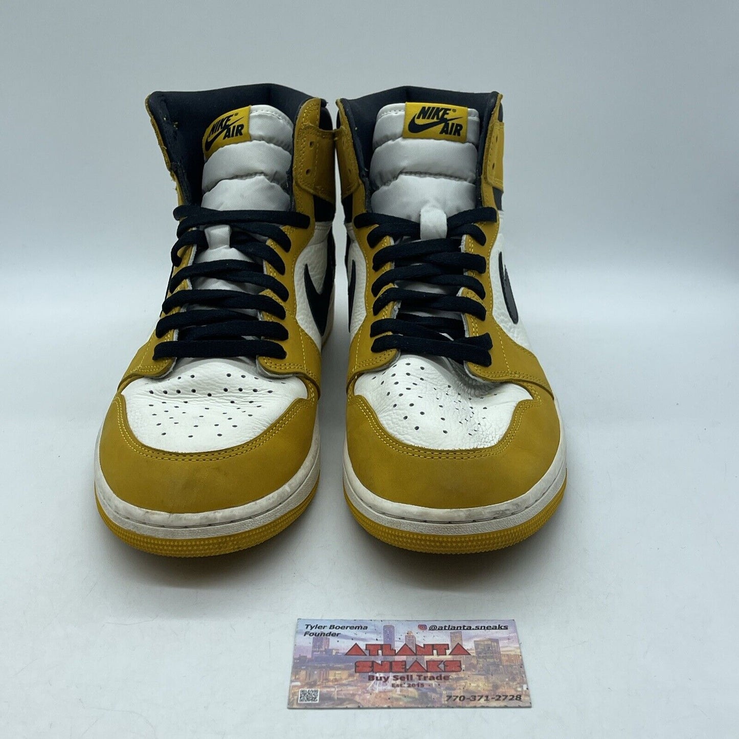 Size 12.5 - Air Jordan 1 Retro OG High Yellow Ochre Suede Leather (DZ5485-701)