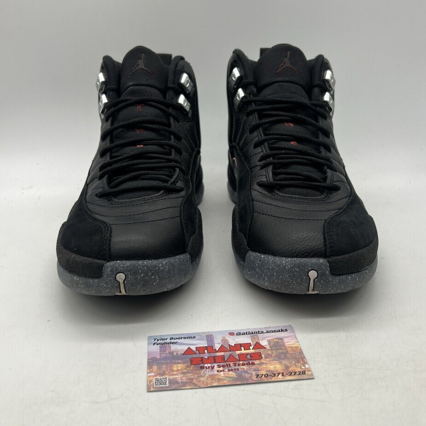 Size 9.5 - Air Jordan 12 Utility Grind Black Grey Suede Leather (DC1062-006)