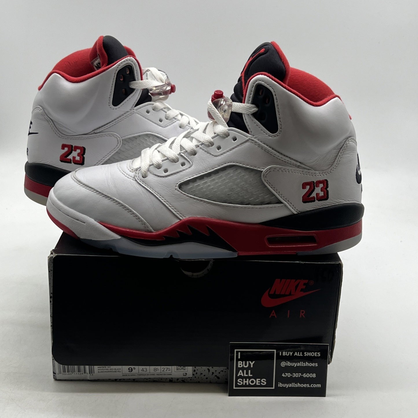 Size 9.5 - Air Jordan 5 Retro 2025 Fire Red (HQ7978-101)