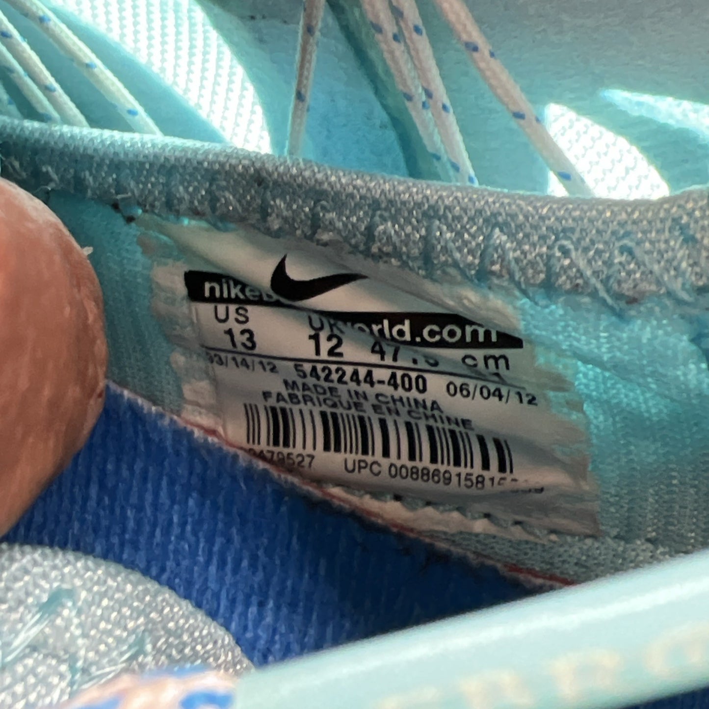 Size 13 - Nike LeBron 10+ Sport Pack Blue Diamond (542244-400)