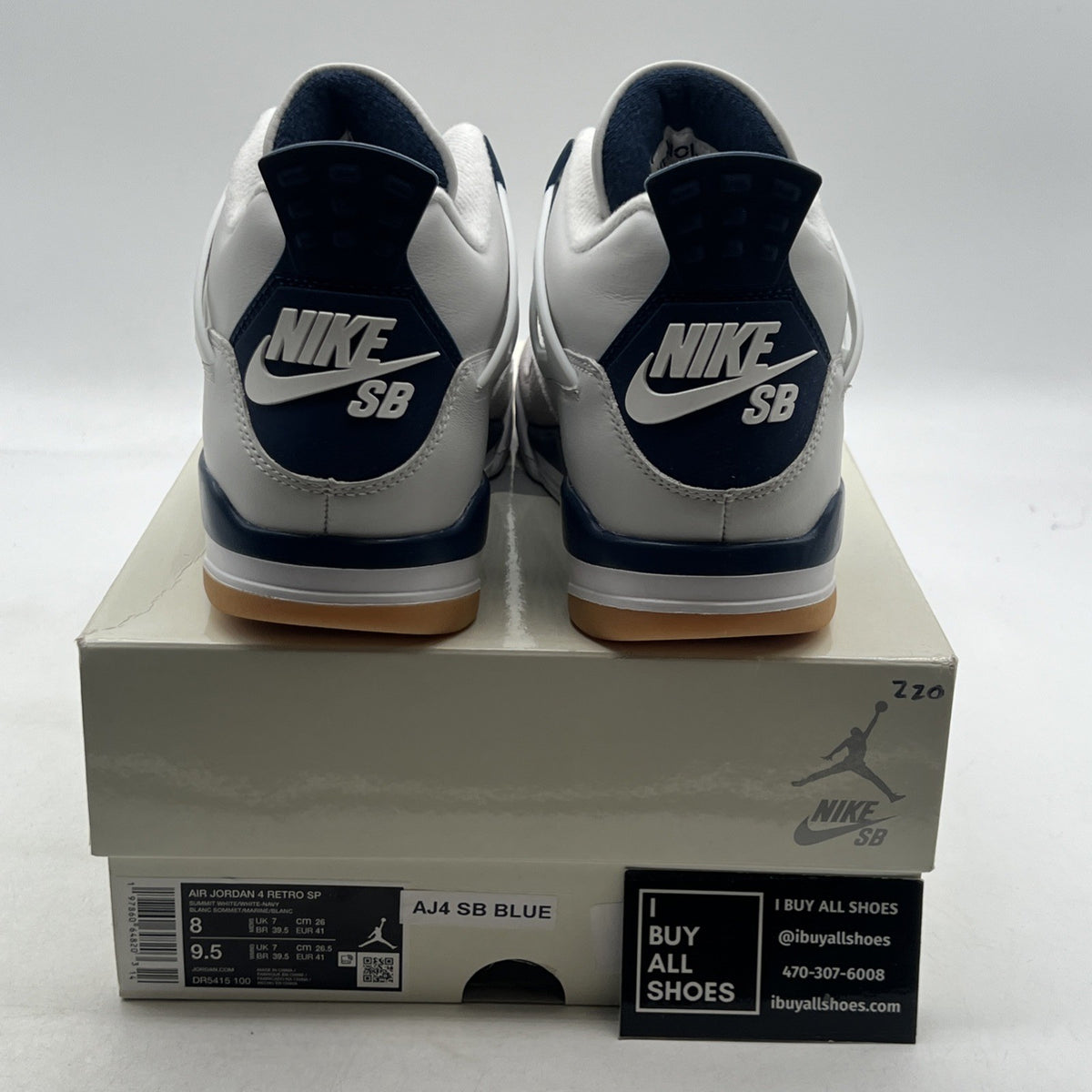 Size 8 - Nike SB x Air Jordan 4 Retro SP Navy (DR5415-100)