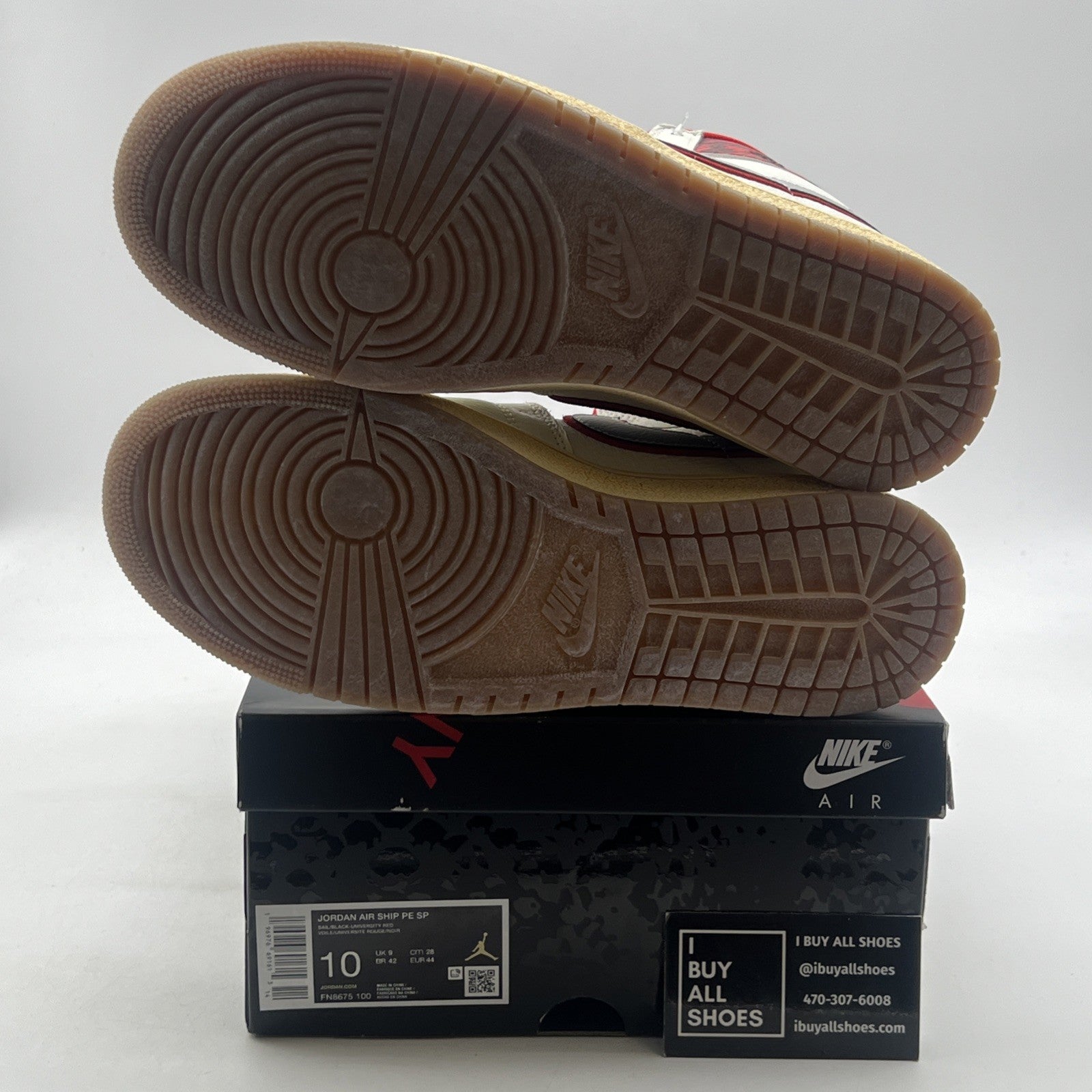 Size 10 - Awake NY x Jordan Air Ship PE SP University Red (FN8575-100)