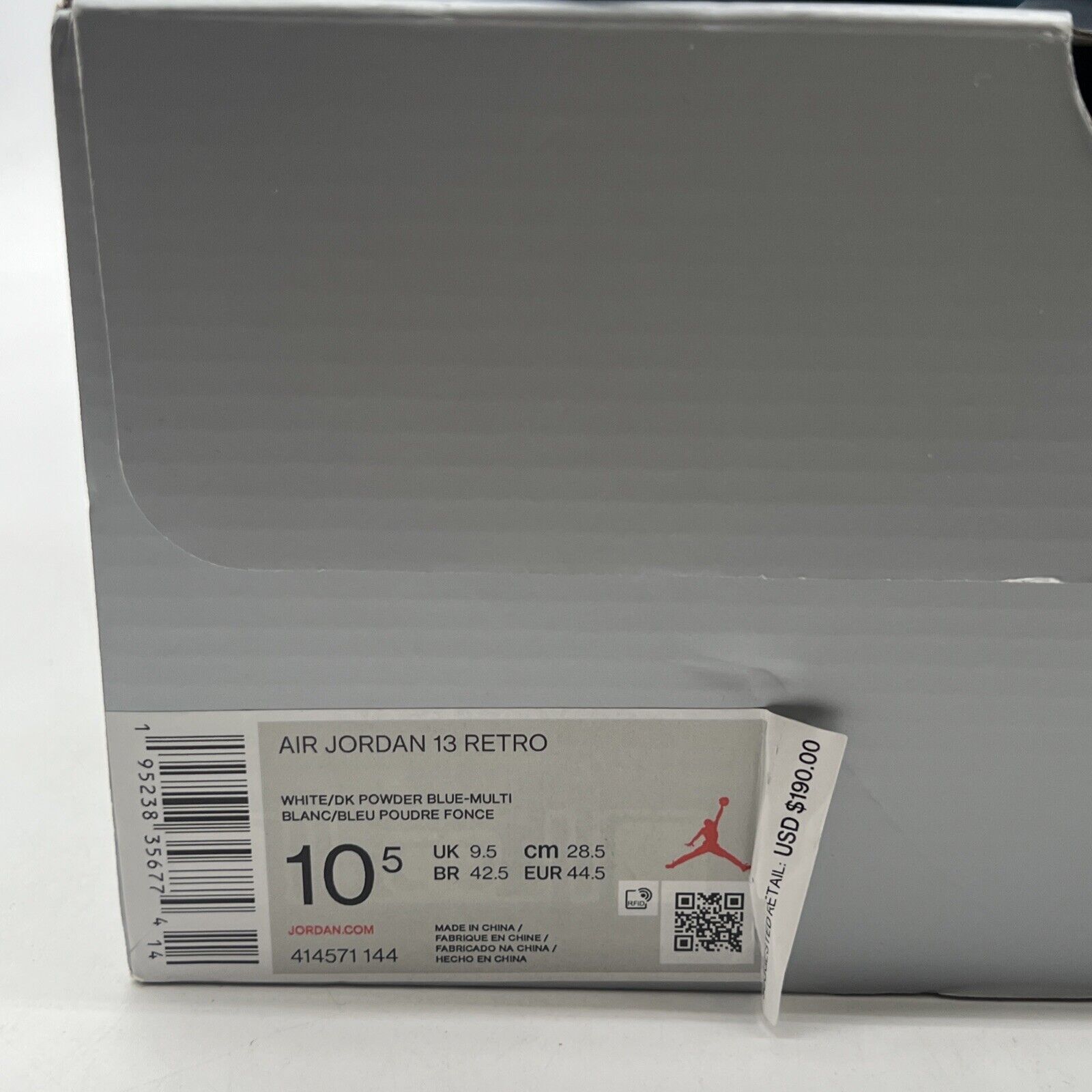 Size 10.5 - Air Jordan 13 Retro Obsidian (414571-144)