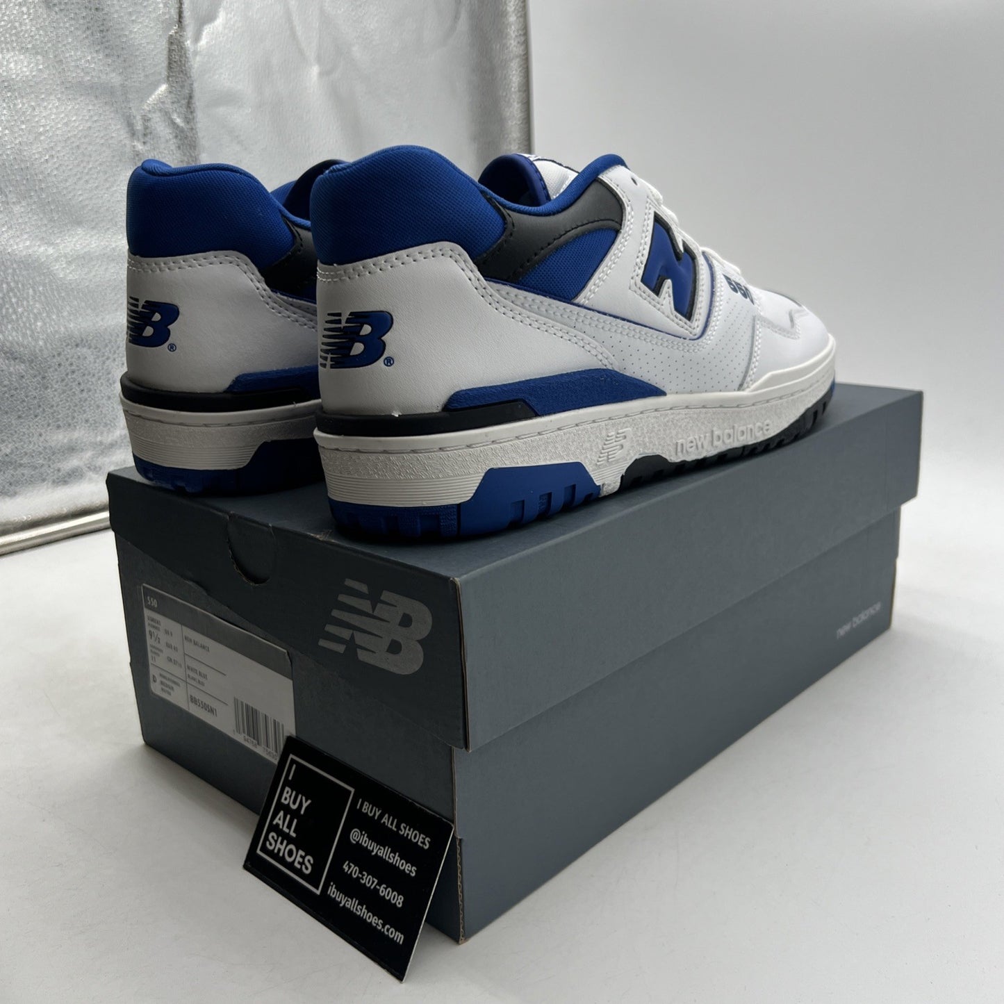 Size 9.5 - New Balance 550 White Team Royal (BB550SN1)