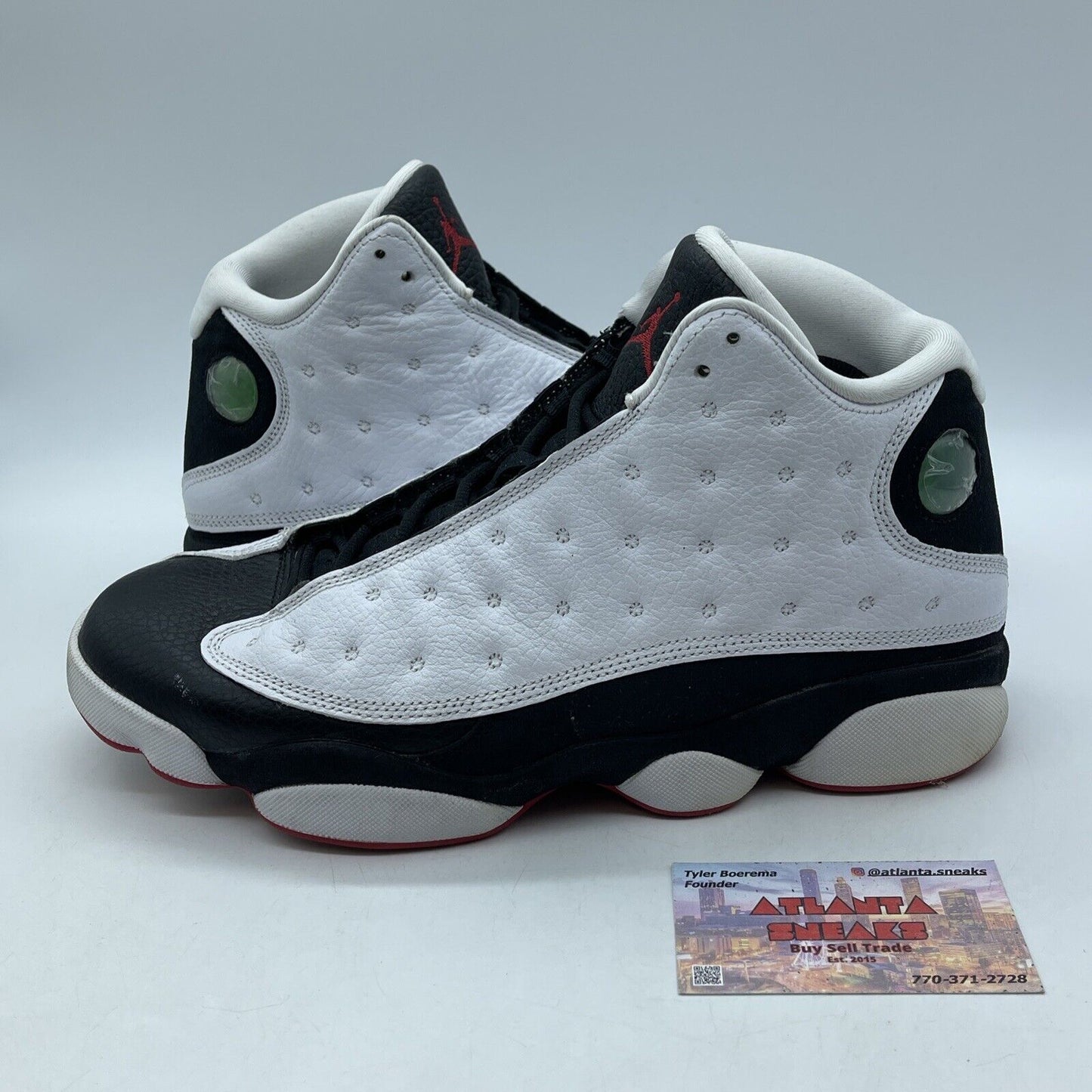 Size 10 - Jordan 13 Retro He Got Game Red White Leather Black Suede (414571-104)