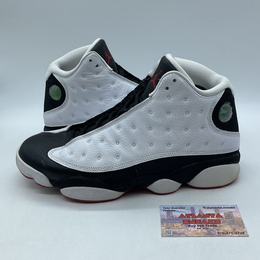 Size 10 - Jordan 13 Retro He Got Game Red White Leather Black Suede (414571-104)