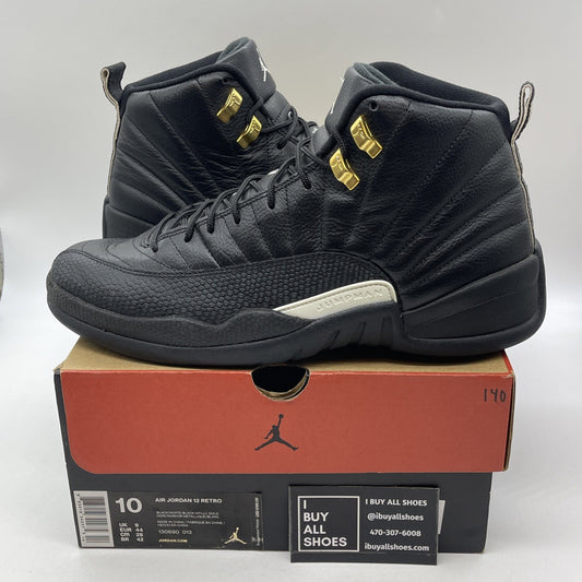 Size 10 - Air Jordan 12 Retro The Master Black White Suede Leather (130690-013)