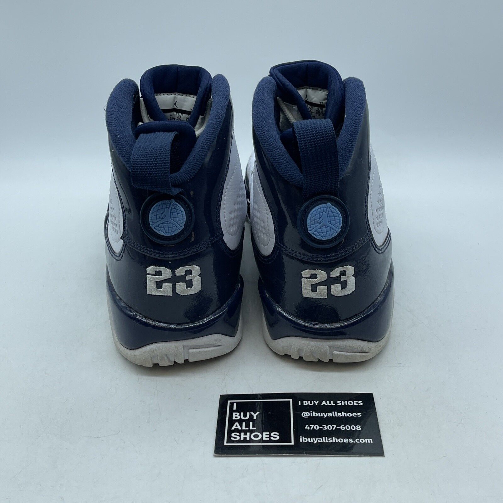 Size 8.5 - Air Jordan 9 Retro UNC Blue White Leather Suede (302370-145)