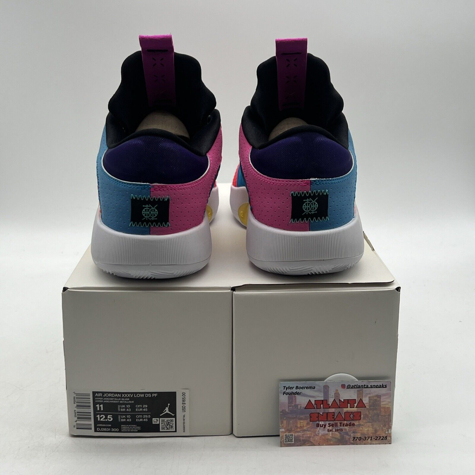 Size 11 - Air Jordan 35 DS PF Low Reflexology White Yellow Blue Red (DJ2831-300)
