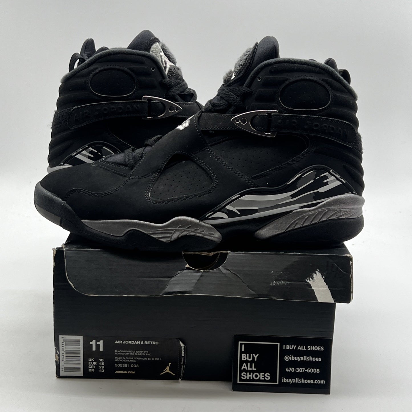 Size 11 - Air Jordan 8 Retro 2015 Chrome (305381-003)