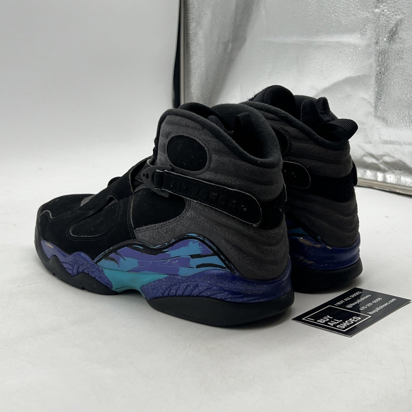 Size 9 - Air Jordan 8 Retro Aqua 2015 (305381-025)