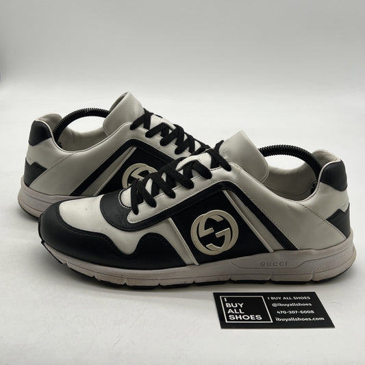 Size 8G - Gucci Leather Low Top Black (426184-AYO10-1063)