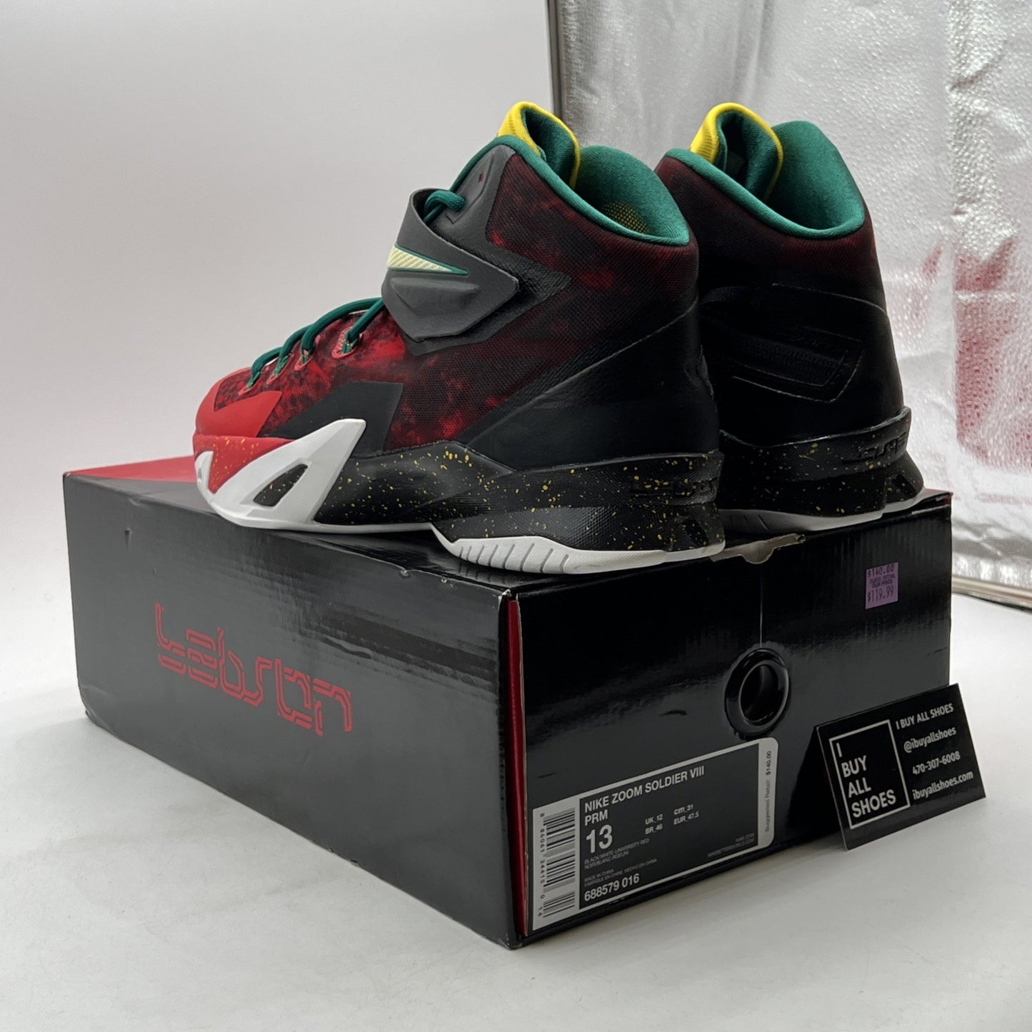 Size 13 - Nike Zoom Soldier 8 Prm Christmas (688579-016)