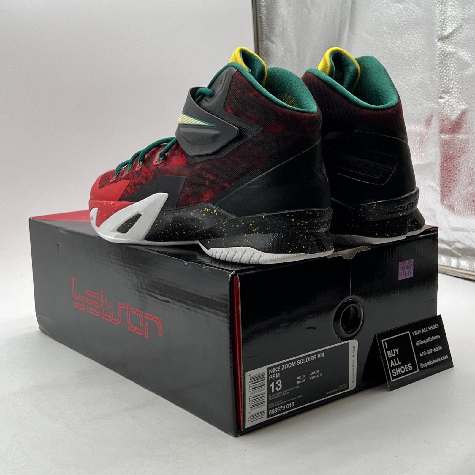 Size 13 - Nike Zoom Soldier 8 Prm Christmas (688579-016)
