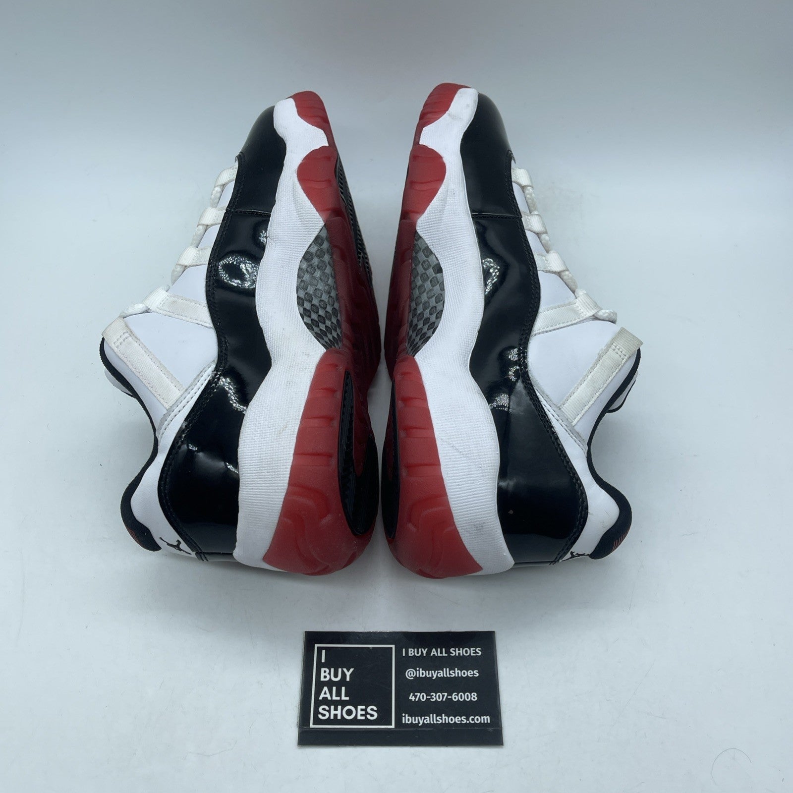 Size 8.5 - Jordan 11 Retro Low Concord Bred White Leather (AV2187-160)