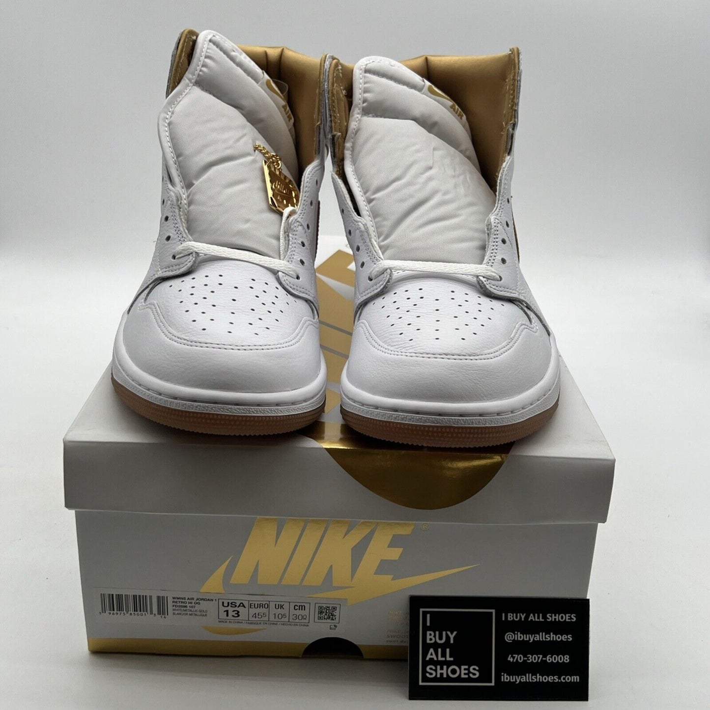 Size 13 - Air Jordan 1 Retro OG High Metallic Gold W (FD2596-107)