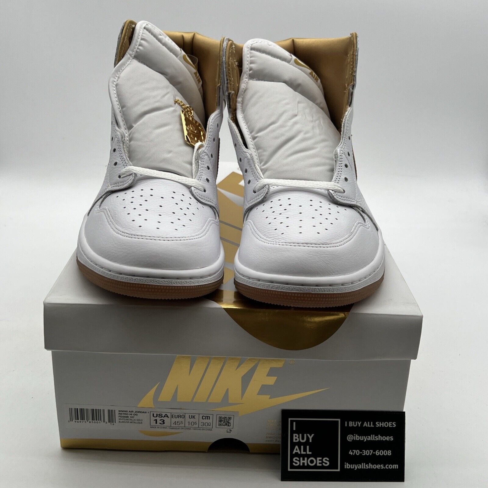 Size 13 - Air Jordan 1 Retro OG High Metallic Gold W (FD2596-107)