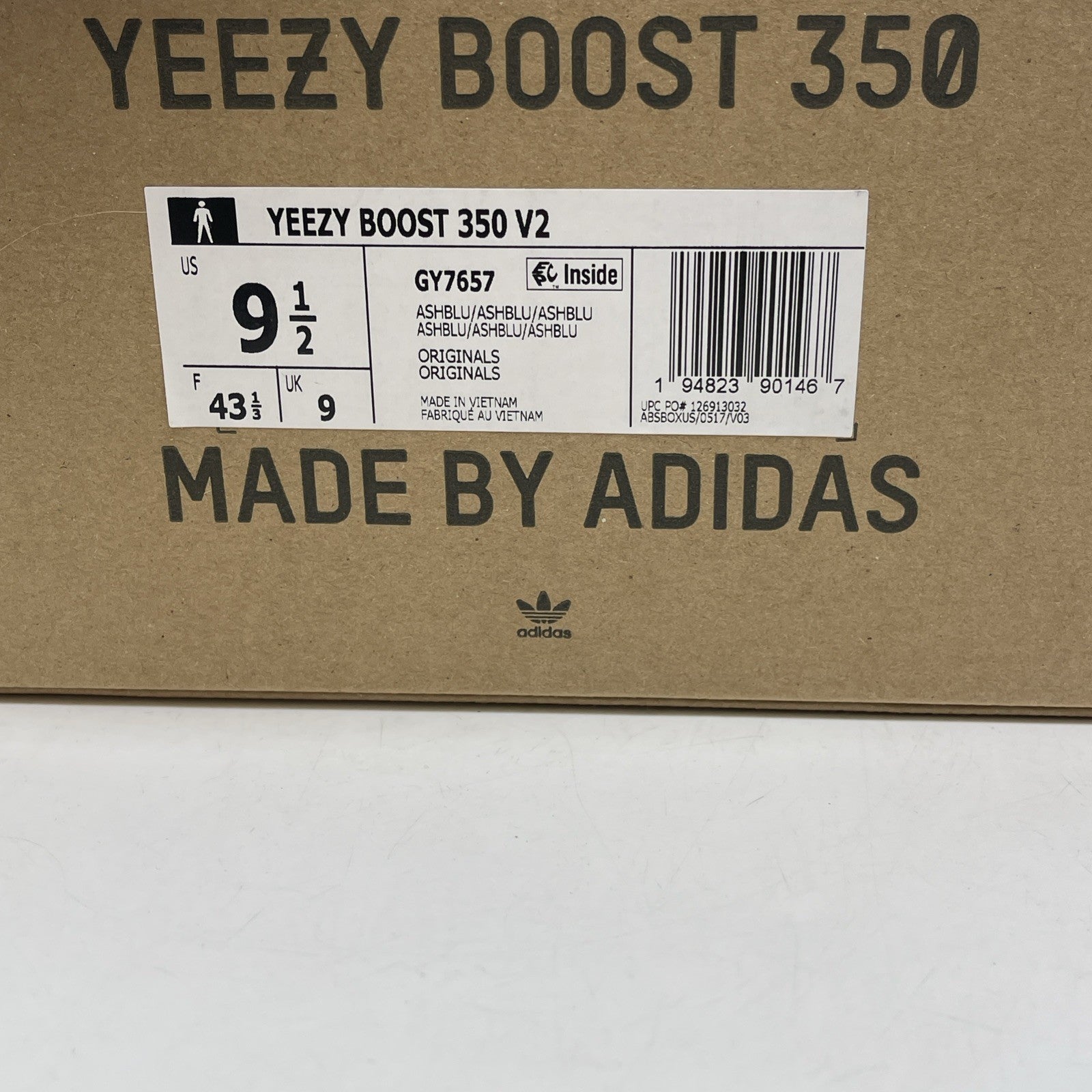 Size 9.5 - adidas Yeezy Boost 350 V2 Ash Blue Suede (GY7657)