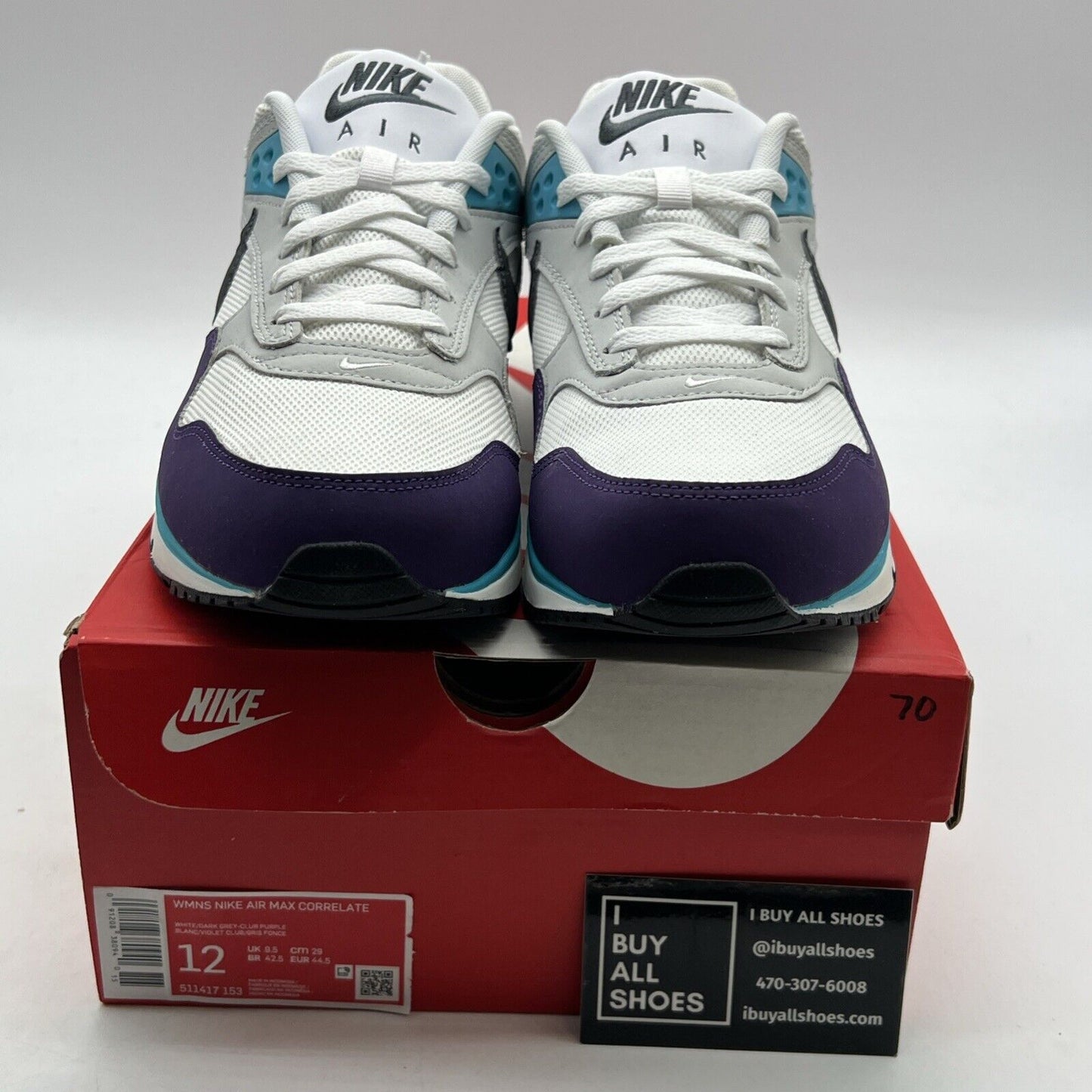 Size 12 - Nike Air Max Correlate Club Purple W (511417-153)