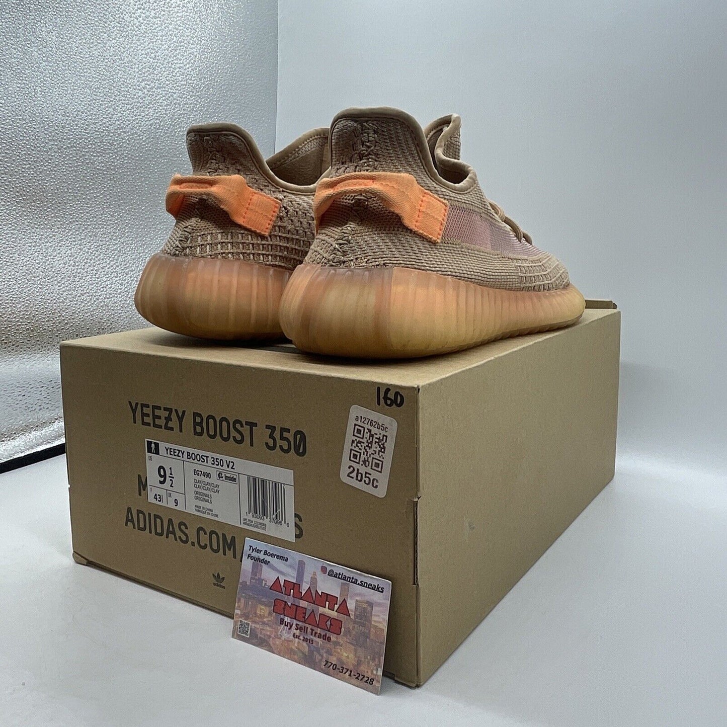 Size 9.5 - adidas Yeezy Boost 350 V2 Clay Orange (EG7490)