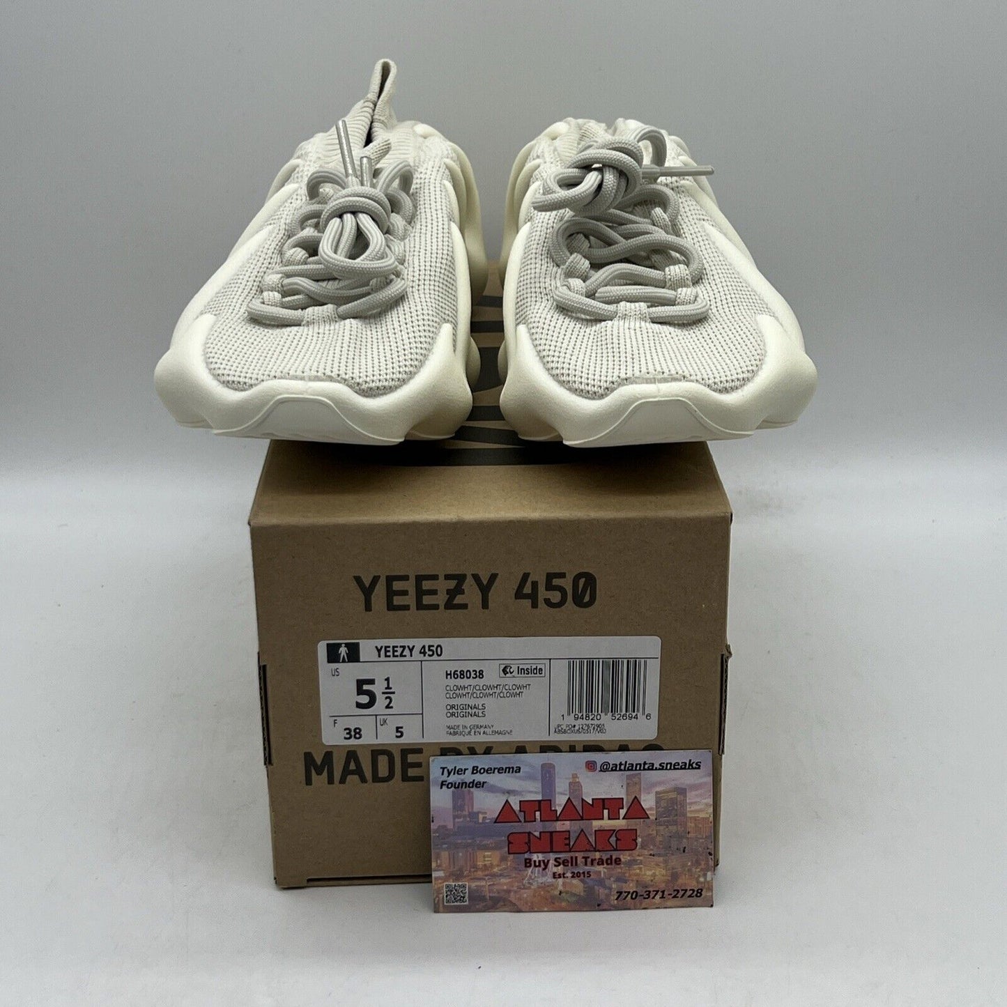 Size 5 - adidas Yeezy 450 Cloud White Brand New Og All