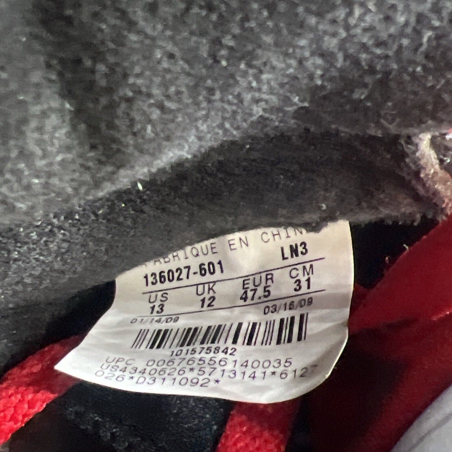 Size 13 - Air Jordan 5 Retro Raging Bull Red Suede Black Grey (136027-601)