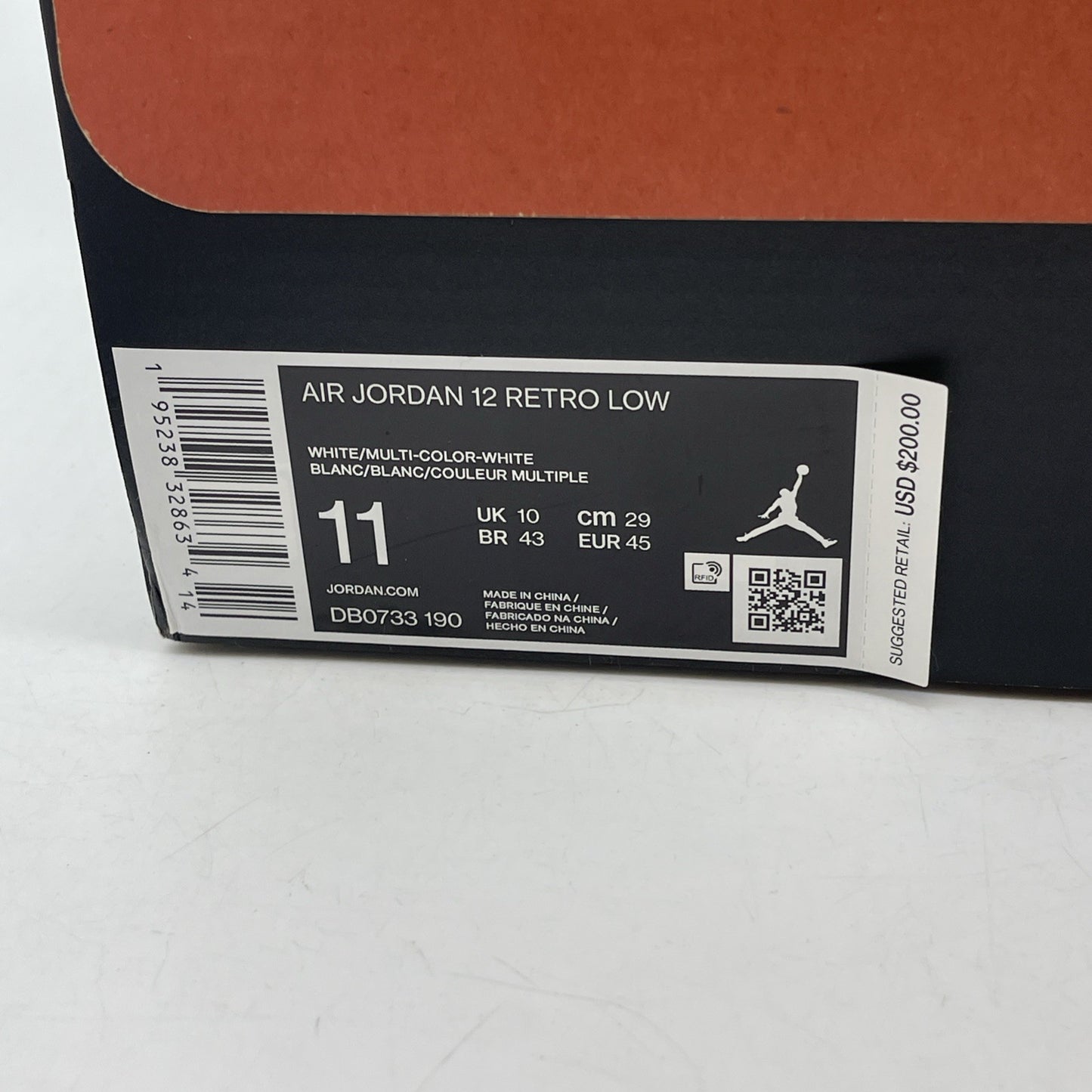 Size 11 - Air Jordan 12 Retro Low Easter White Leather (DB0733-190)