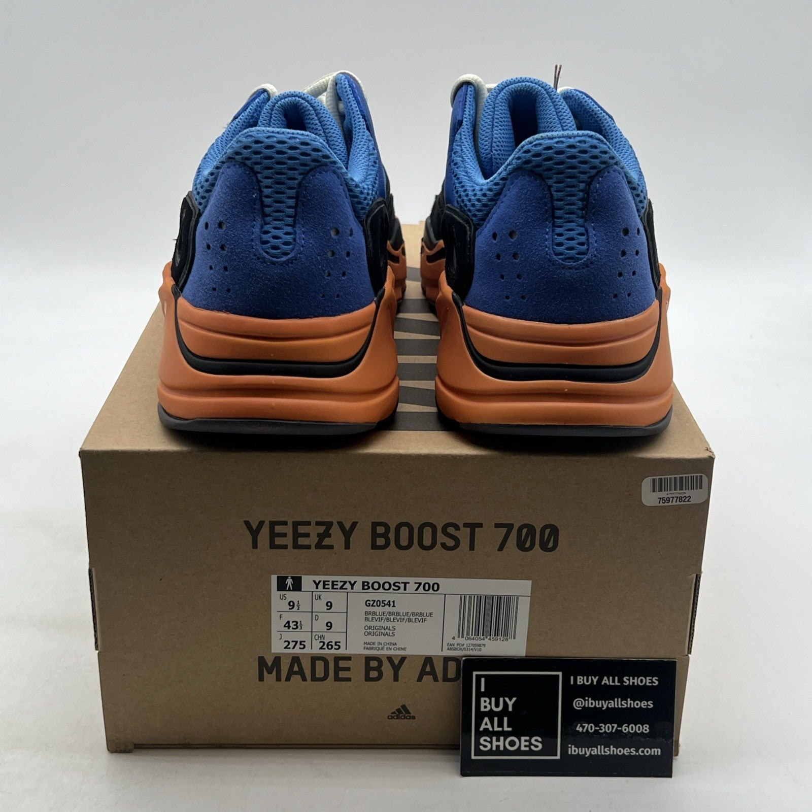 Size 9.5 - adidas Yeezy Boost 700 Bright Blue (GZ0541)