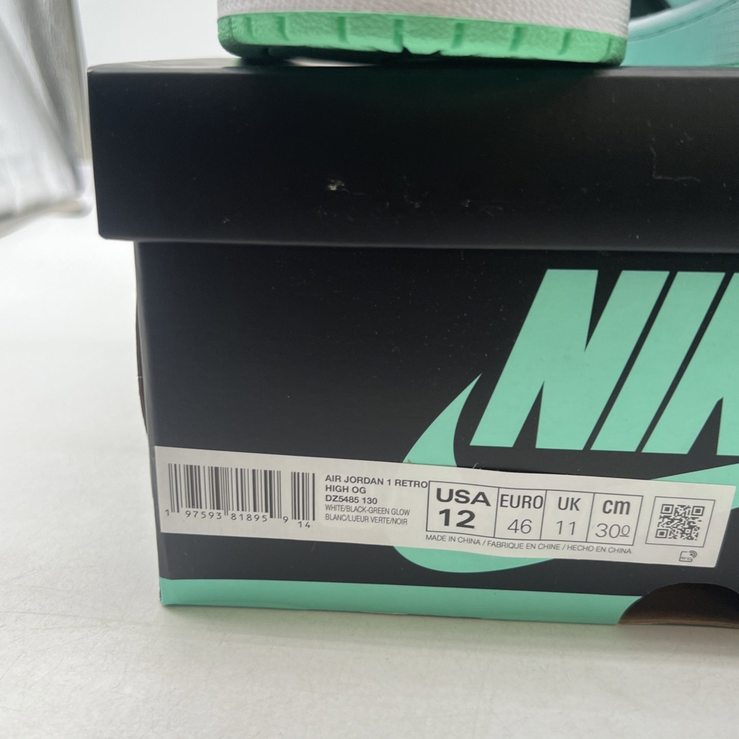 Size 12 - Air Jordan 1 Retro OG High Green Glow (DZ5485-130)