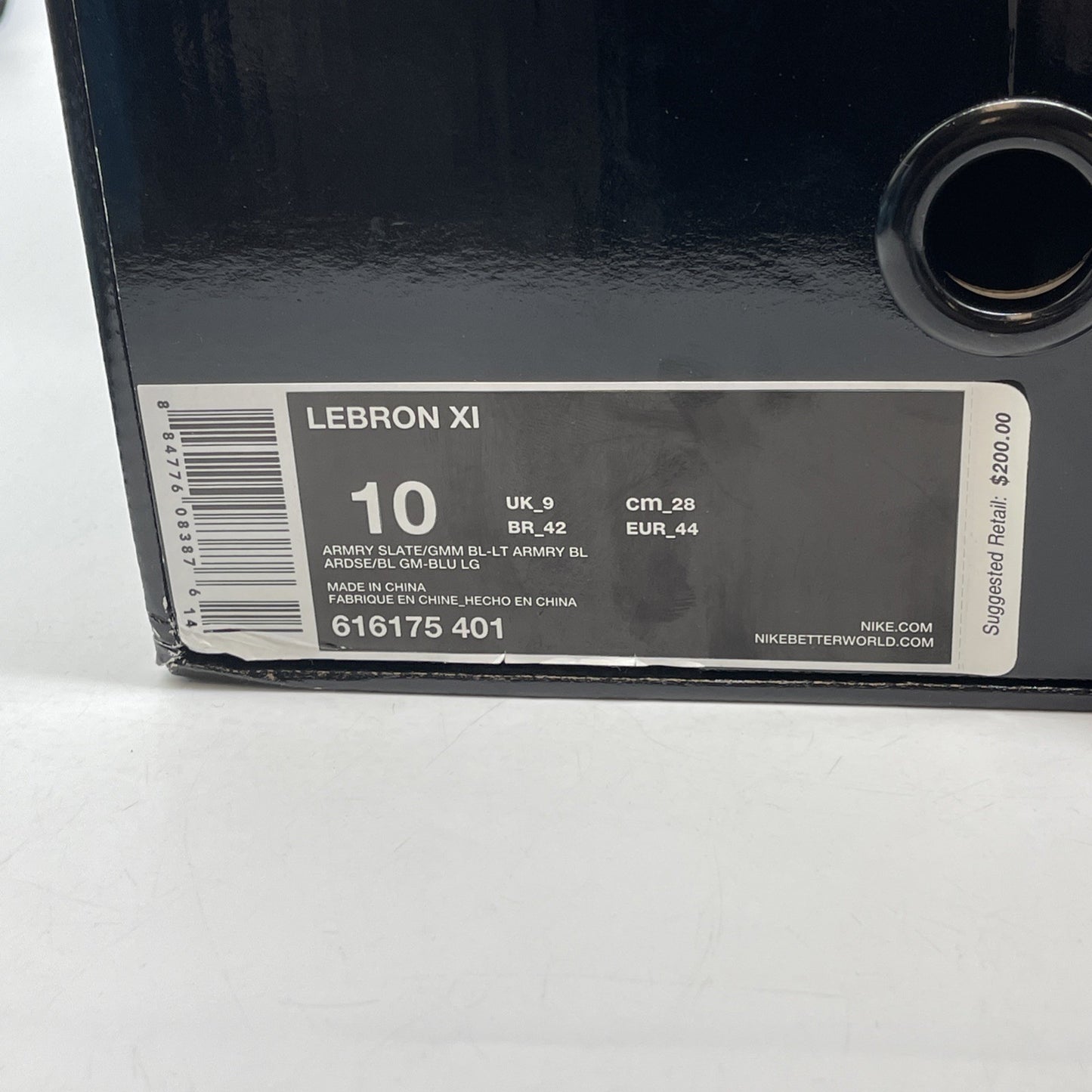 Size 10 - Nike LeBron 11 Armory Slate Blue Grey Suede Leather (616175-401)