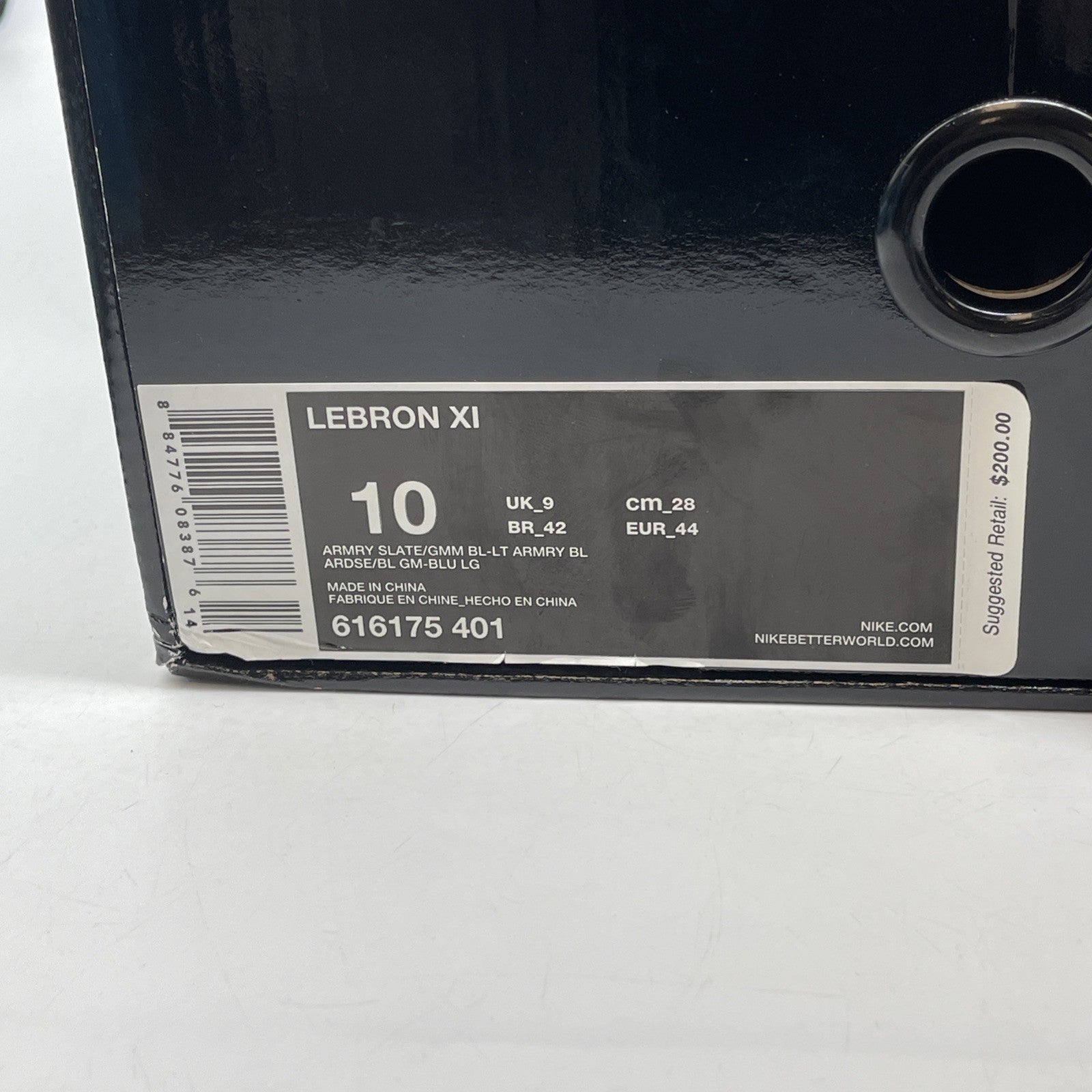 Size 10 - Nike LeBron 11 Armory Slate Blue Grey Suede Leather (616175-401)