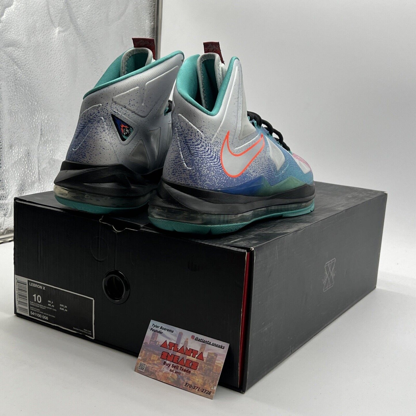 Size 10 - Nike LeBron 10 Pure Platinum (541100-008
