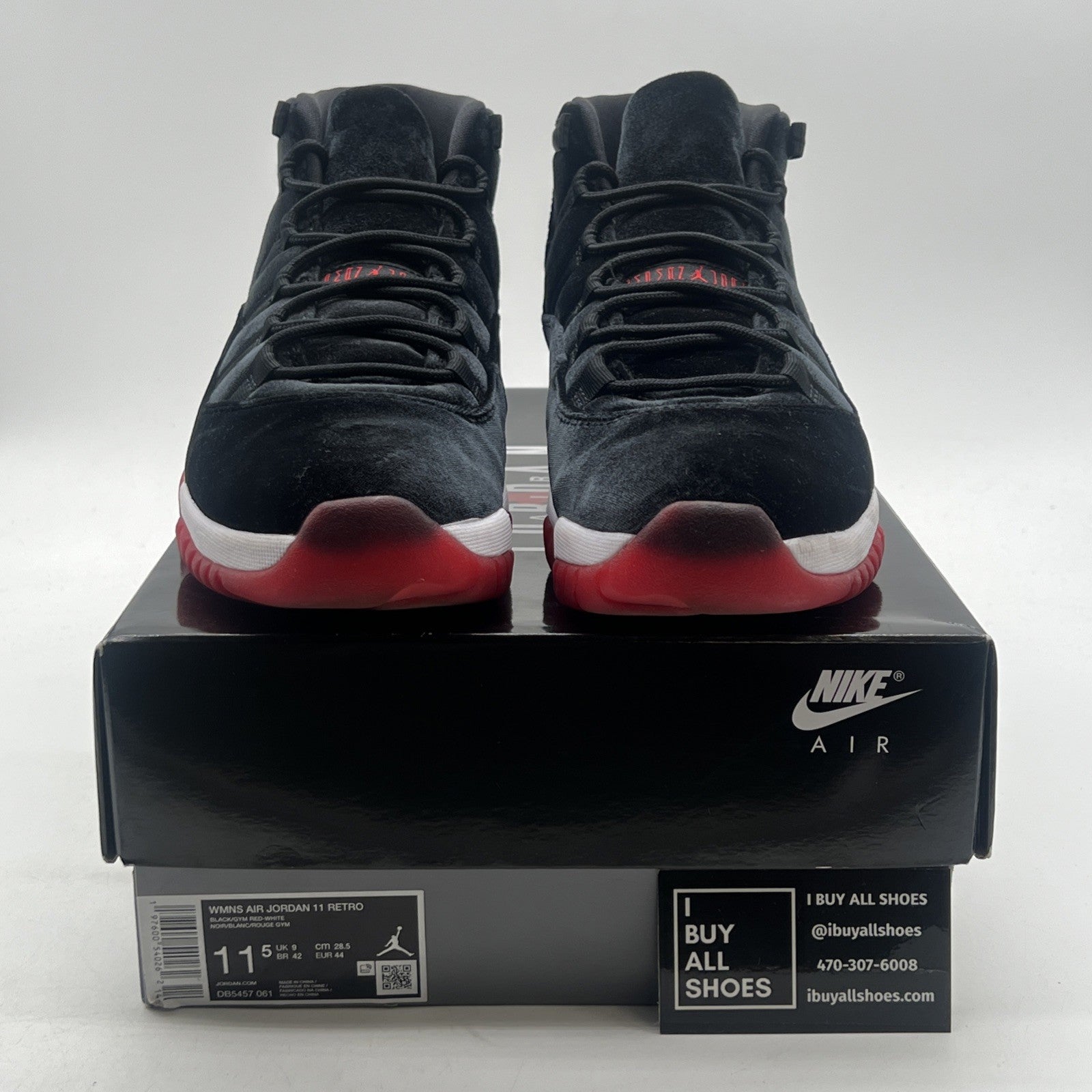 Size 11.5 - Air Jordan 11 Retro Bred Velvet W (DB5457-061)