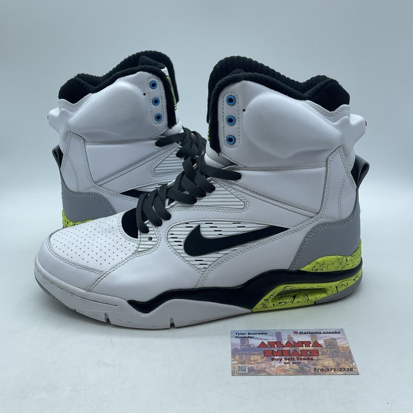 Size 9.5 - Nike Air Command Force Billy Hoyle White Black Leather (684715-100)