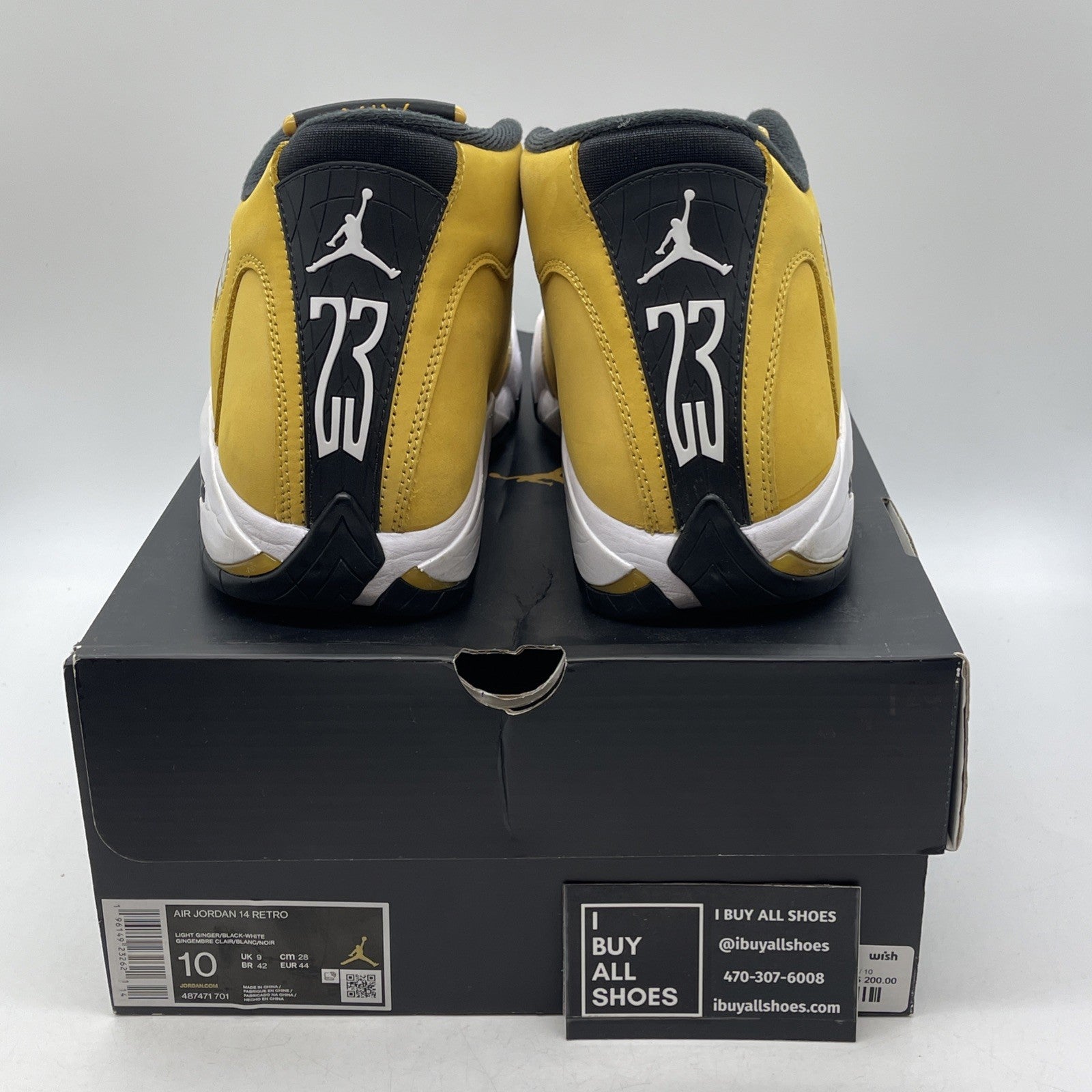 Size 10 - Air Jordan 14 Retro Light Ginger 2022 (487471-701)