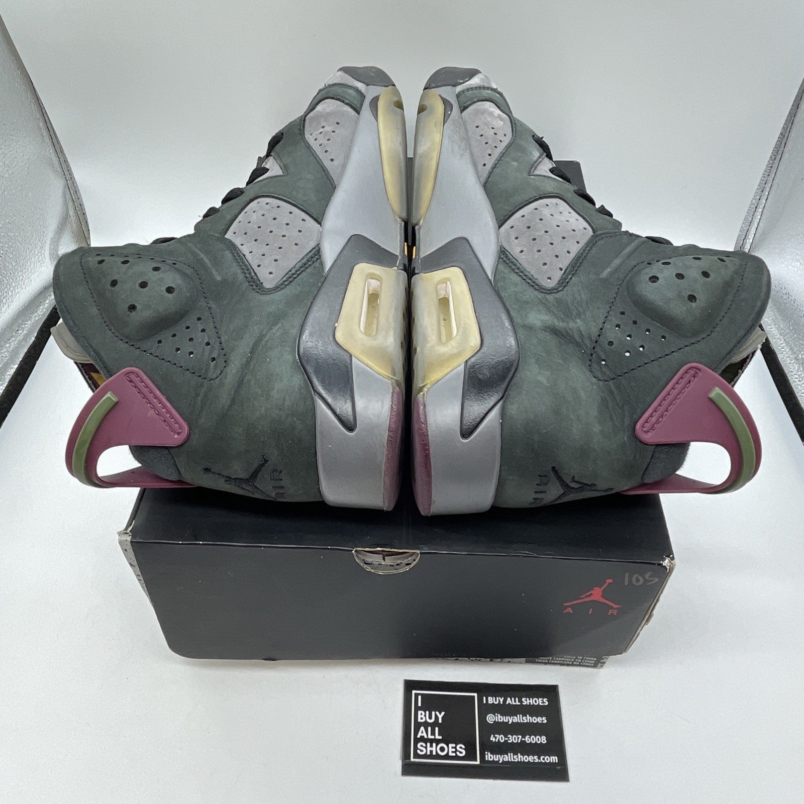 Size 10.5 - Air Jordan 6 Bordeaux Grey Black Suede (CT8529-063)