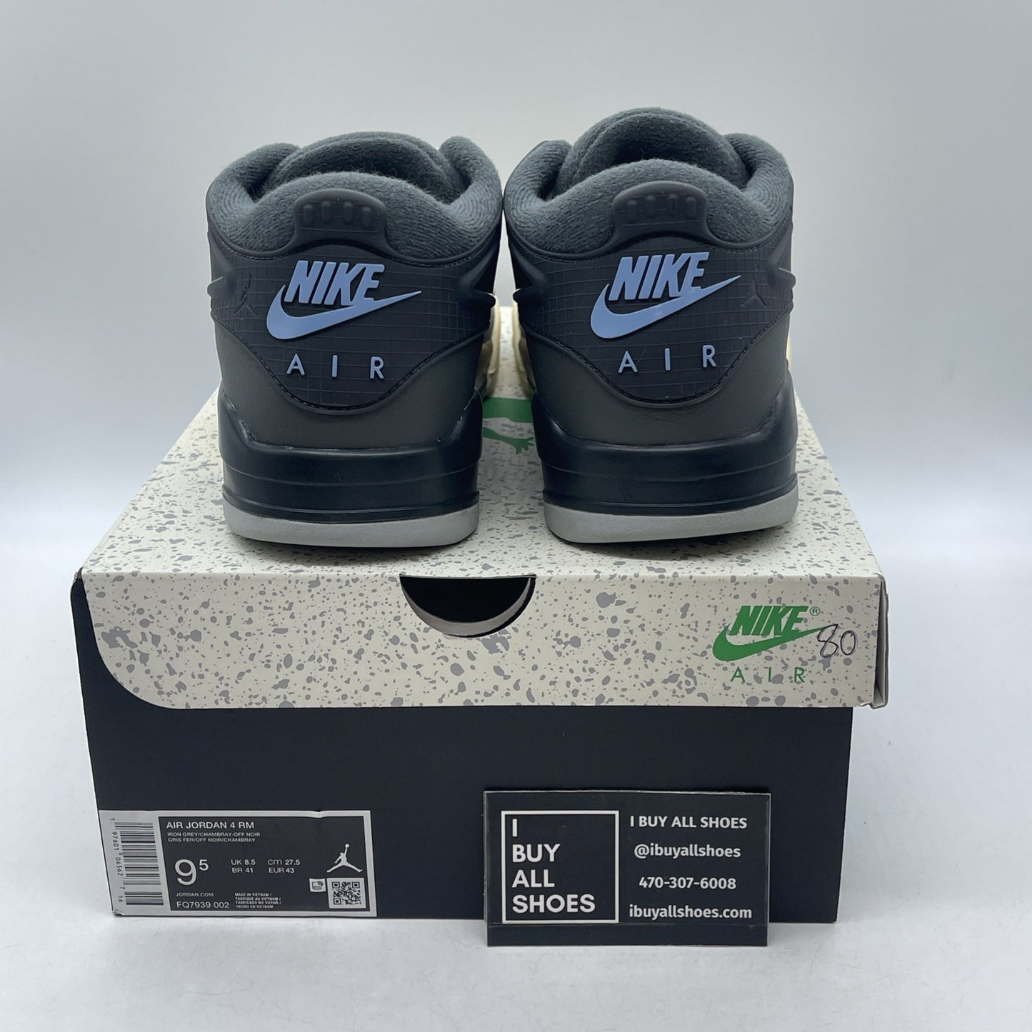 Size 9.5 - Air Jordan 4 RM Iron Grey (FQ7939-002)