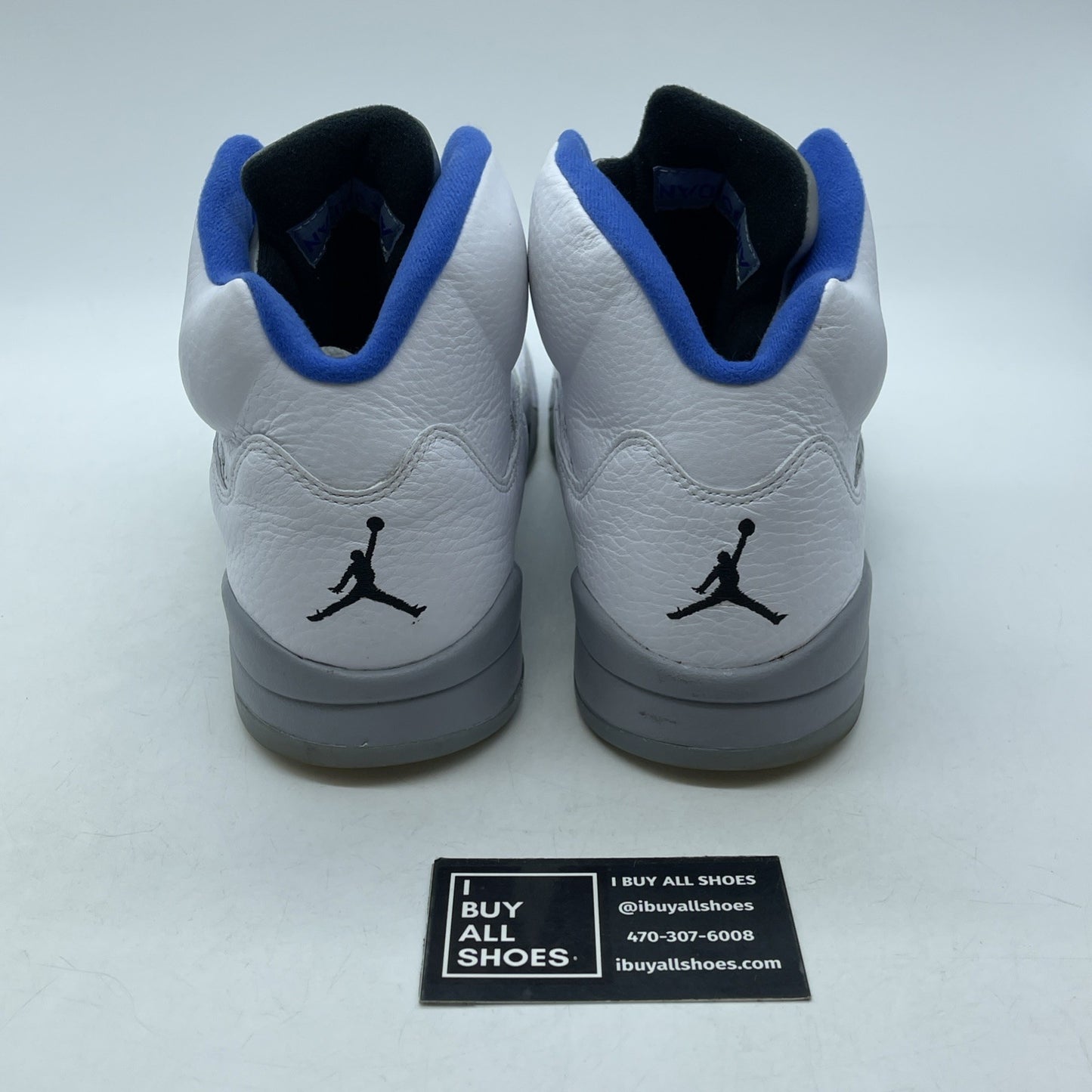 Size 10.5 - Air Jordan 5 Retro Stealth 2.0 Blue White Leather (DD0587-140)