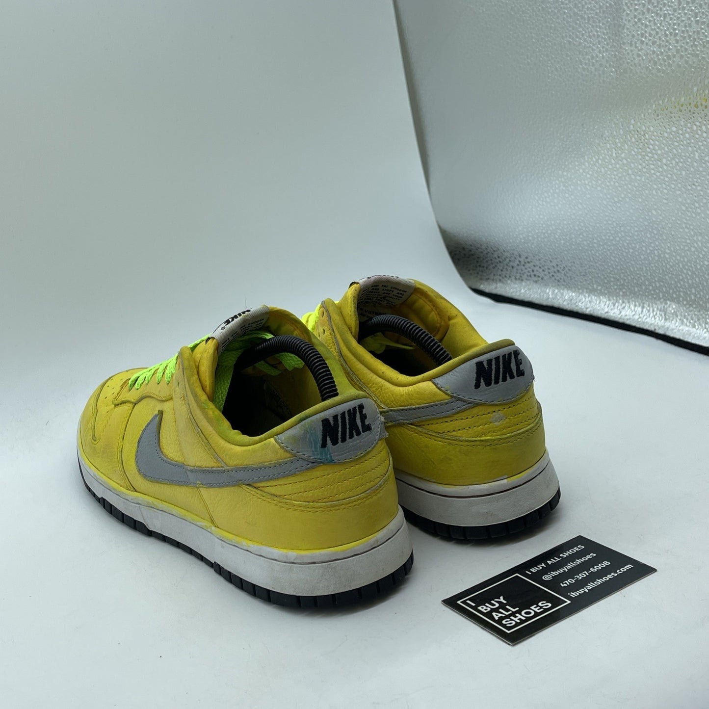 Size 10 - Nike Dunk Low Multicoloured Silver Yellow Leather (AH7979-992)