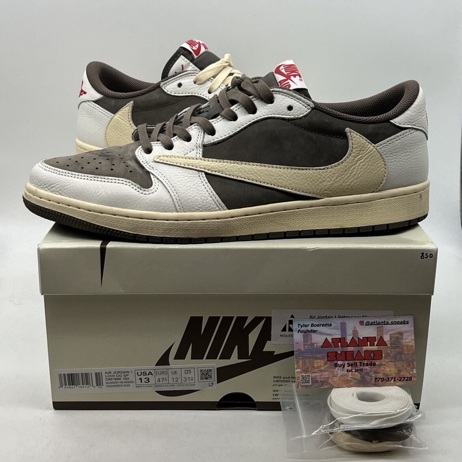 Size 13 - Jordan 1 Low OG x Travis Scott Reverse Mocha White (DM7866-162)