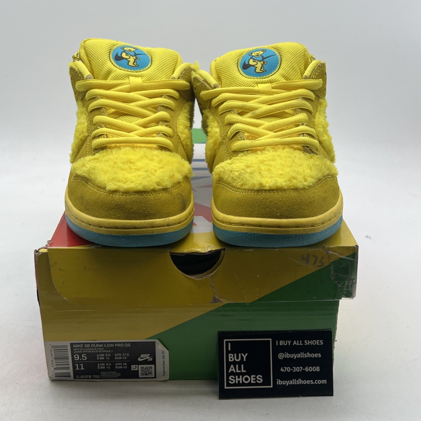 Size 9.5 - Nike Dunk Low SB x Grateful Dead Yellow Bear (CJ5378-700)