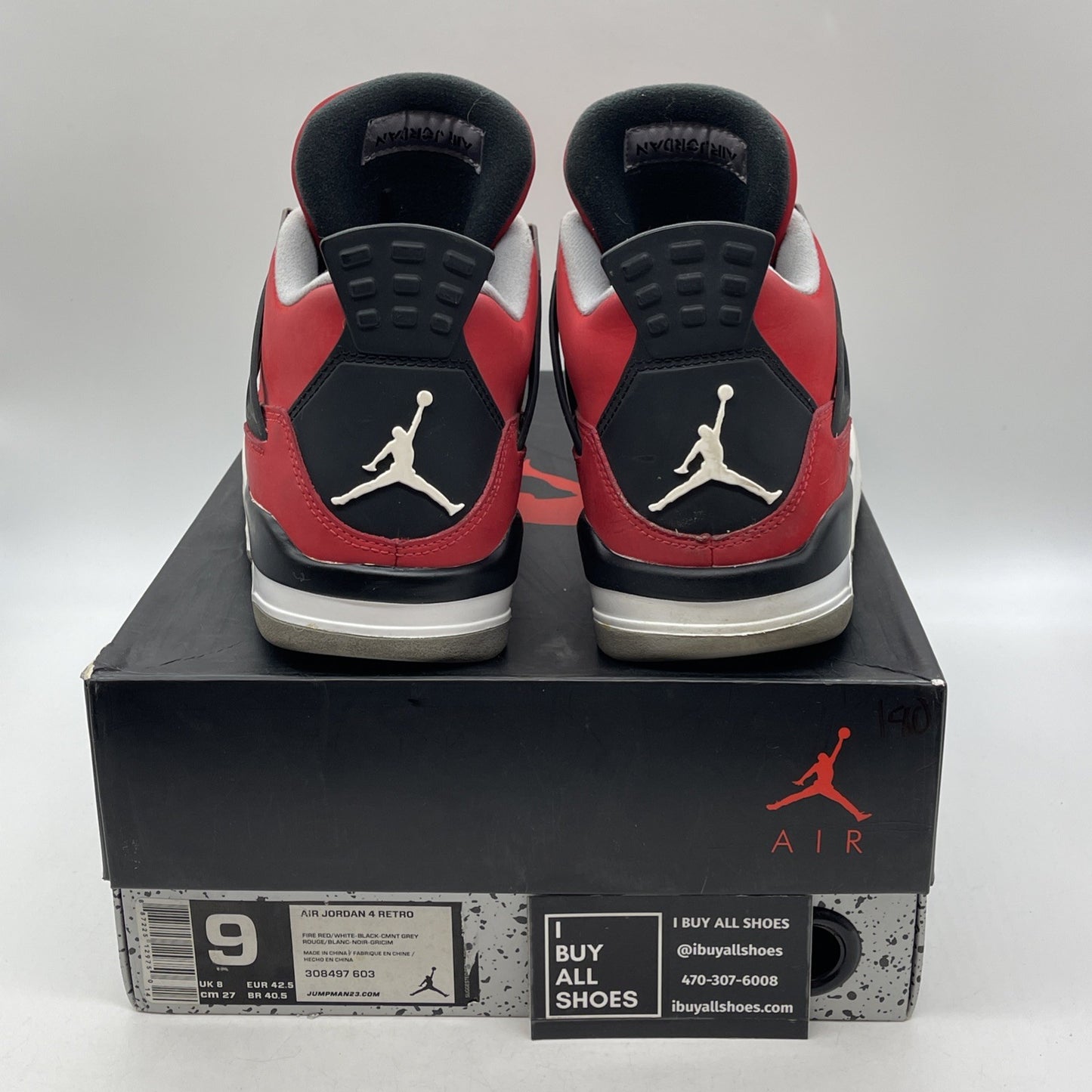 Size 9 - Air Jordan 4 Retro Toro Bravo 2013 (308497-603)