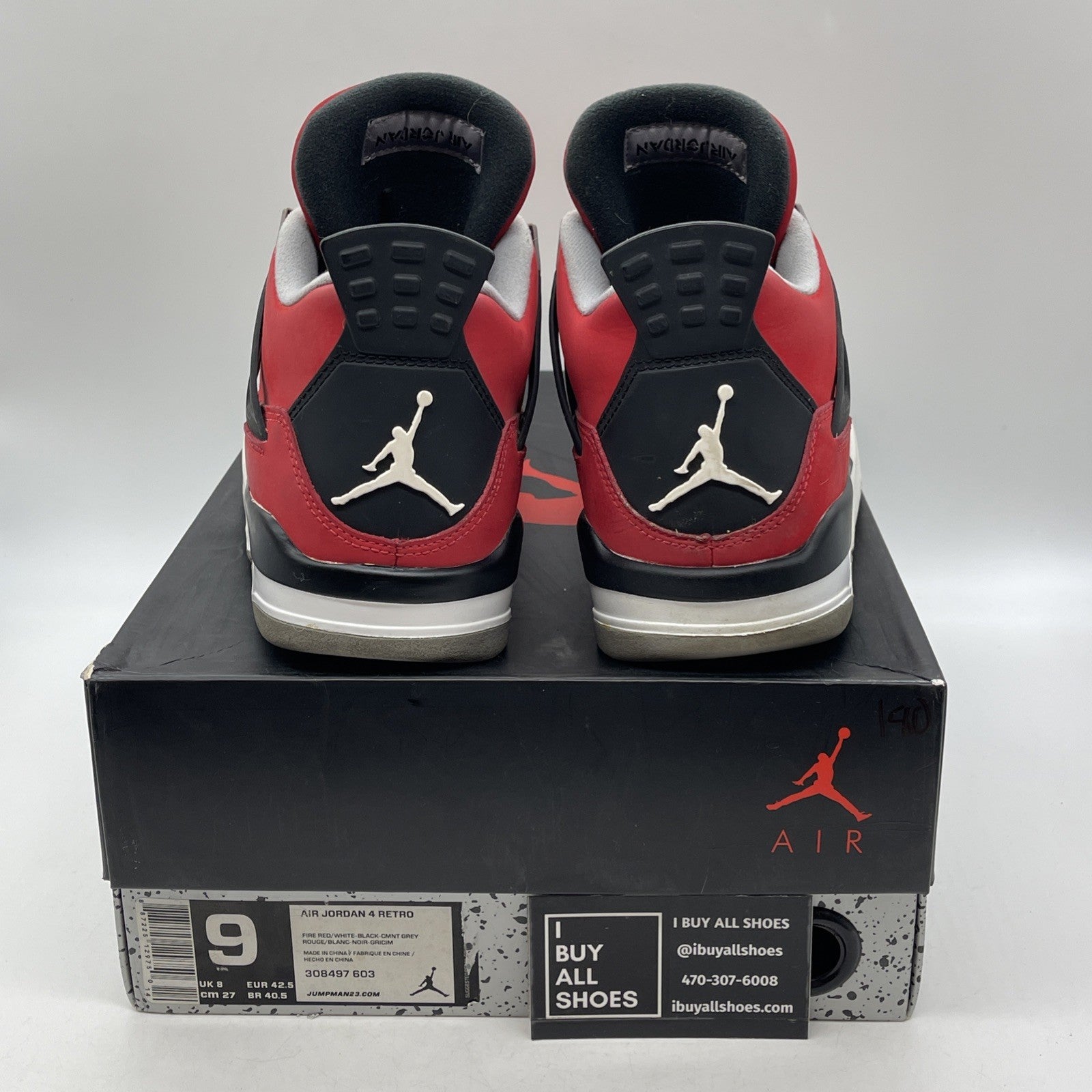 Size 9 - Air Jordan 4 Retro Toro Bravo 2013 (308497-603)