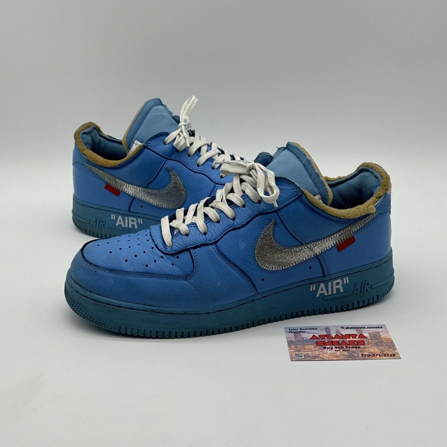 Size 11.5 - Nike Air Force 1 Low '07 x Off-White MCA Blue UNC Lowest On Market!