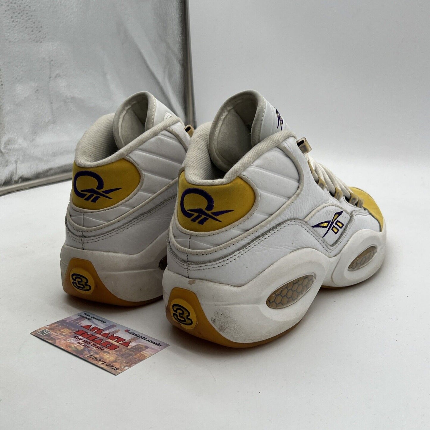 Size 9 - Reebok Question Mid Yellow Toe (FX4278)