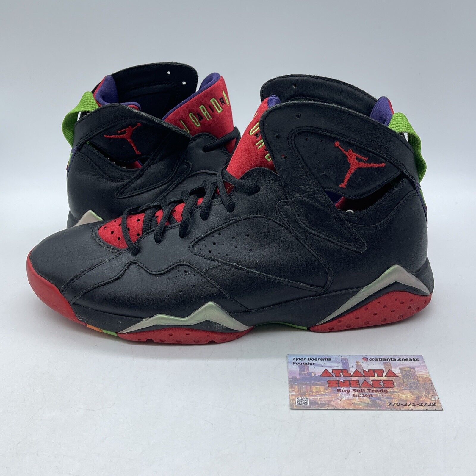 Size 10 - Air Jordan 7 Retro Marvin the Martian Red Green Black (304775-029)